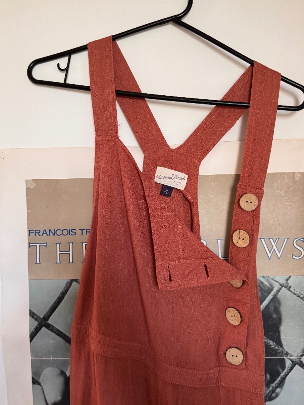 Universal Thread Rust Wide Leg Overalls Jumpsuit